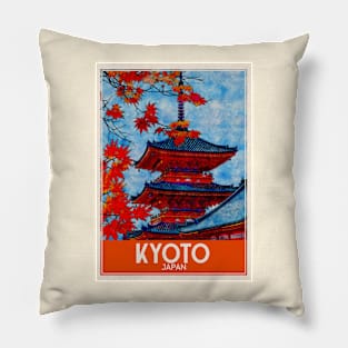 Kyoto Japan Travel Art Pillow