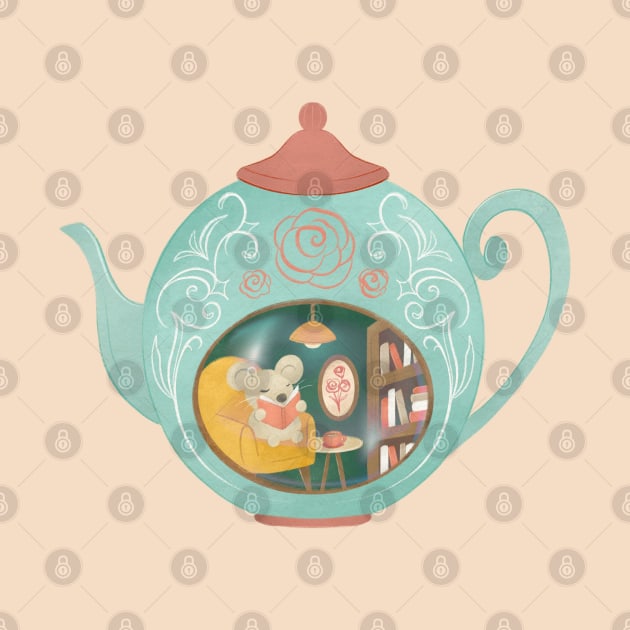 TEAPOT LIBRARY by Catarinabookdesigns