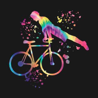 Trick Bicycling Color Artistic Cycling T-Shirt