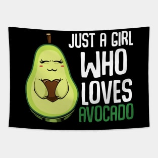 Avocado - Just A Gril Who Loves Avocado Tapestry