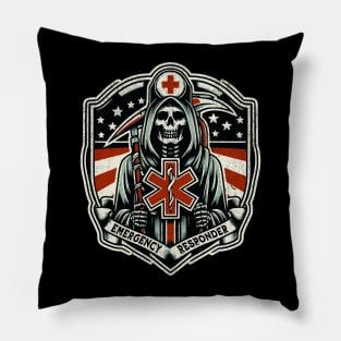 Paramedic Reaper - Textured Pillow