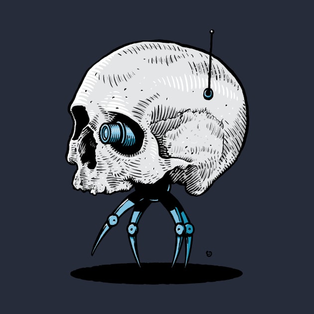 Robot skull by StefanAlfonso
