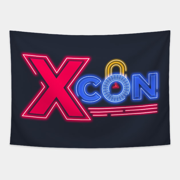 X-Con Neon Tapestry by DeepDiveThreads