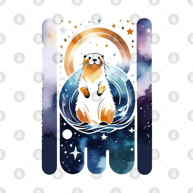 Cute Space Otter by ArtisanEcho