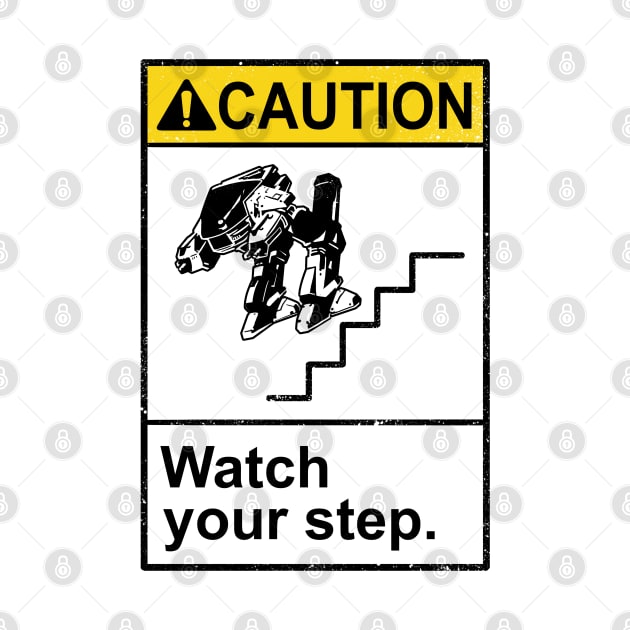 Watch Your Robotic Steps by Vincent Trinidad Art