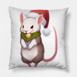 Cute Rat Drawing Pillow