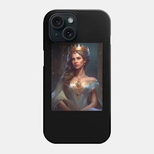 Elegant Adult Portraying Royalty with Fashion and Glamour Phone Case