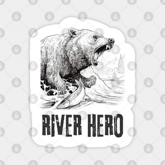 River hero Magnet by GraphGeek