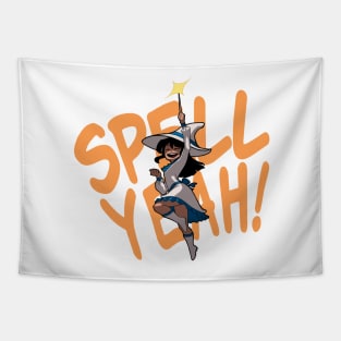 Spell Yeah Cute Witch Tapestry