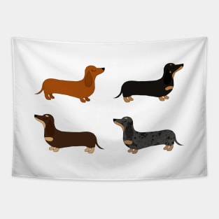 Dachshund Patterns Tapestry