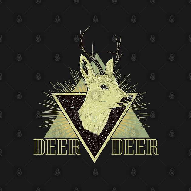 Deer Animal Vintage Style by JeffDesign