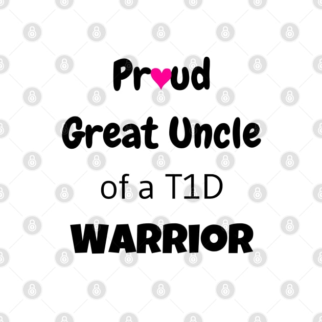 Proud Great Uncle Black Text Pink Heart by CatGirl101