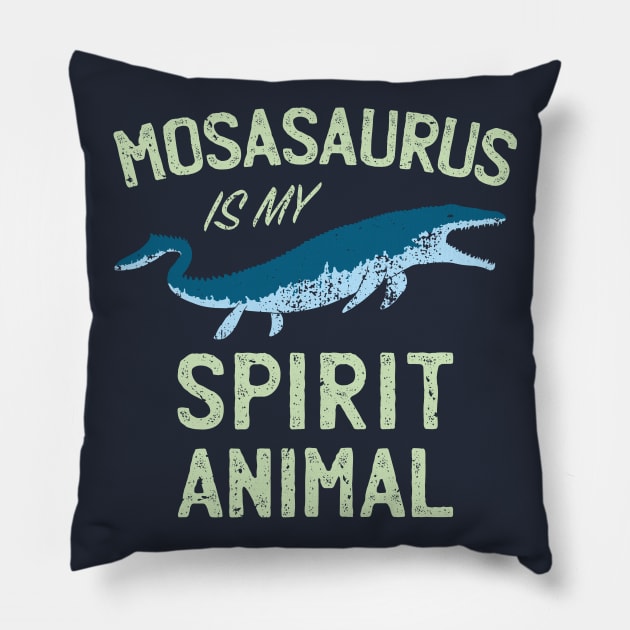 Mosasaurus is my Spirit Animal Pillow by IncognitoMode