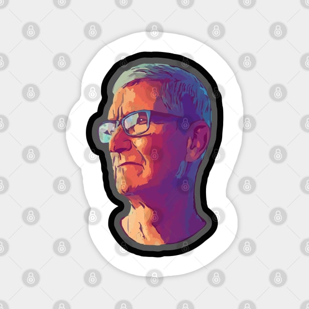 Tim Cook Magnet by Playful Creatives