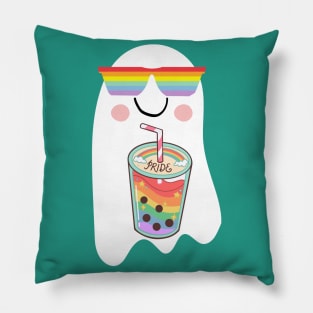 Pride Rainbow Cool Ghost with Drink Pillow