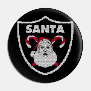 santa face ugly christmas Pin