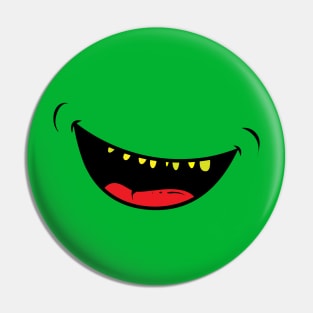 Monster Face Mask Smile Laugh Pin