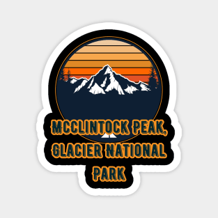 McClintock Peak, Glacier National Park Magnet