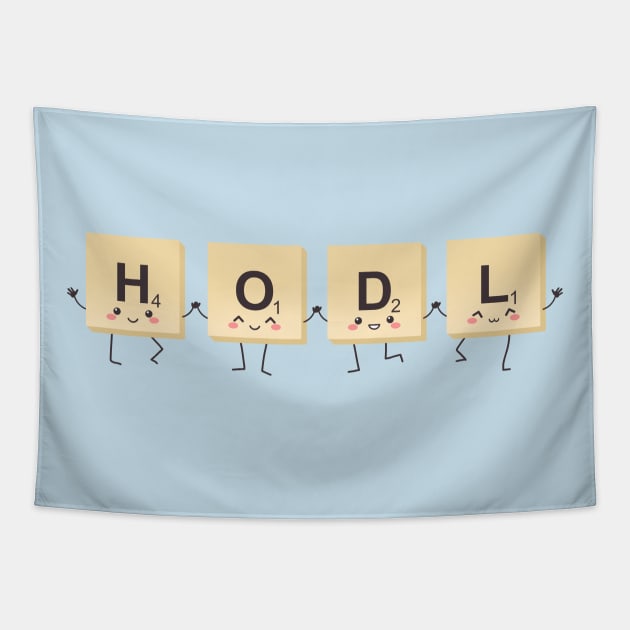 The HODL Game Tapestry by AnishaCreations