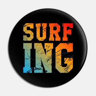 Beautiful and colorful design for Surf Lovers Pin