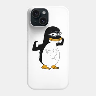 Linux Tux humorous tech-savvy playful meme Phone Case