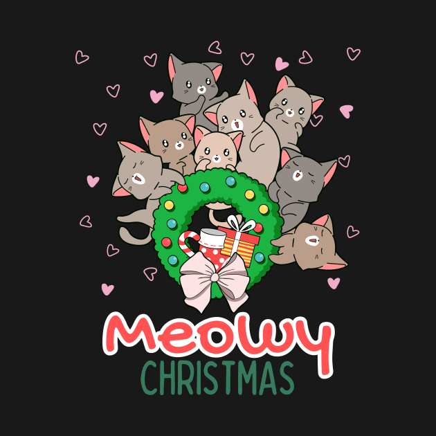 Meowy Christmas Cat Squad Christmas Celebration by Bro Aesthetics