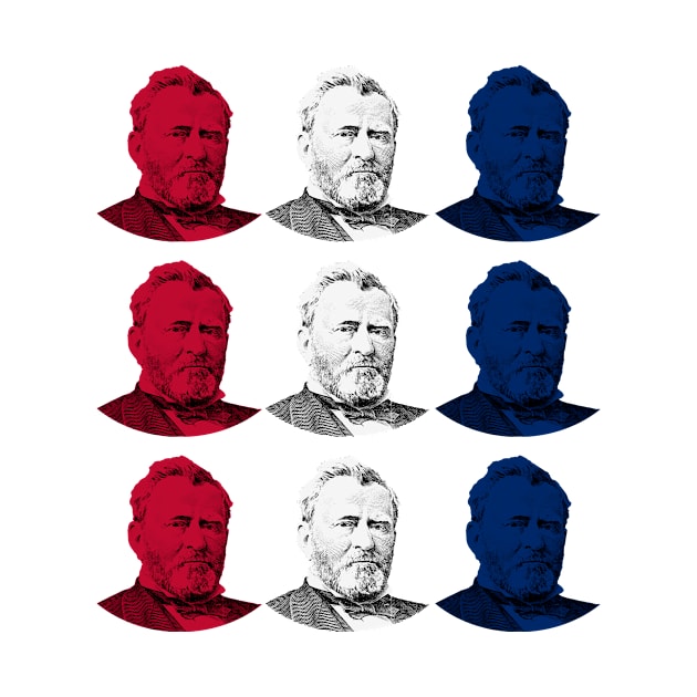 Ulysses S. Grant - Red, White, and Blue by warishellstore