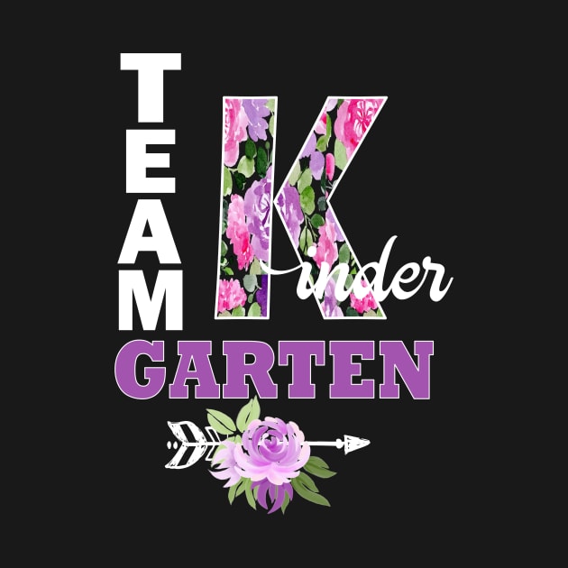 Kindergarten Team Student Teacher Pretty Floral Arrow School by Kimmicsts