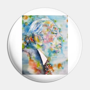 BORGES - watercolor portrait.2 Pin