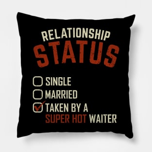 Waiter Wife Server Waitstaff Married Couple Gift Pillow