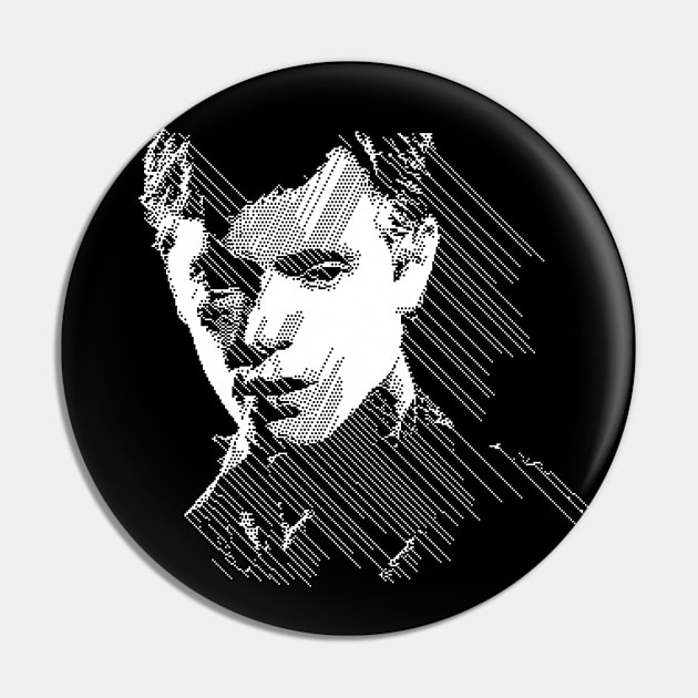 Joy Division/New Order Pixelart 8bit Fanart Design Pin by CultOfRomance