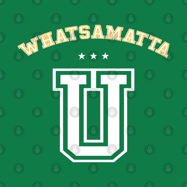 Whatsamatta U Letter Awesome Funny University by tanambos