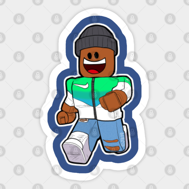 Cartoon Kev Gamingwithkev Sticker Teepublic - game up with kev roblox account
