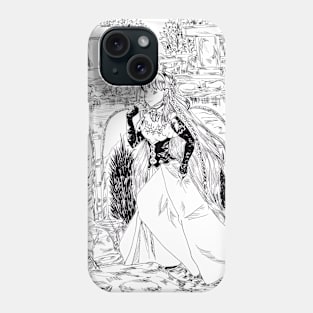 Noble Goth in the Garden Phone Case