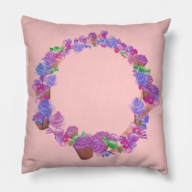 Sweets hoop Pillow by Keen_On_Colors