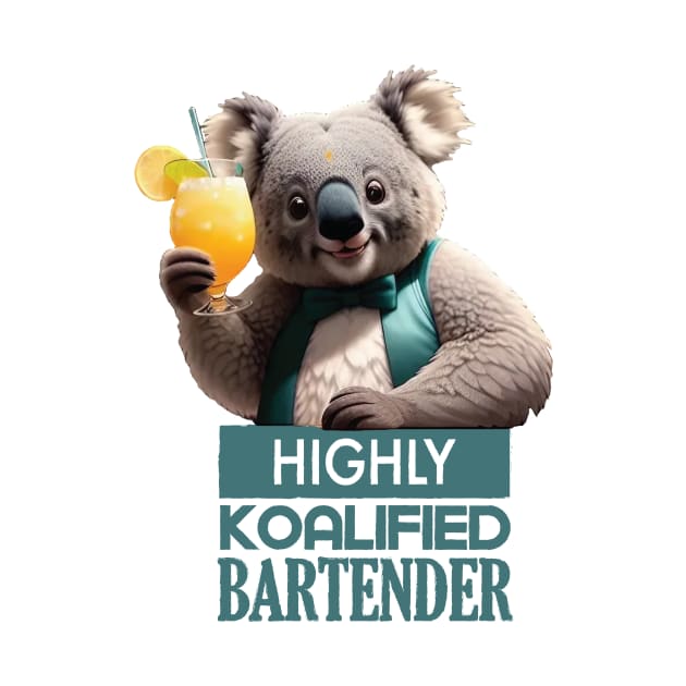 Just a Highly Koalified Bartender Koala by Dmytro