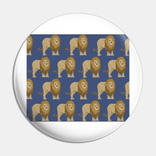 Amazing Lion on navy Pin