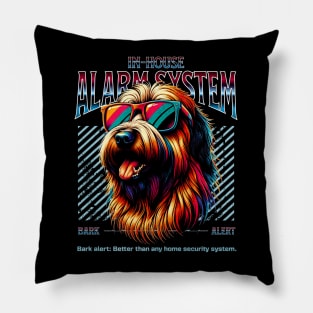 Bark Alert Briard Dog Pillow