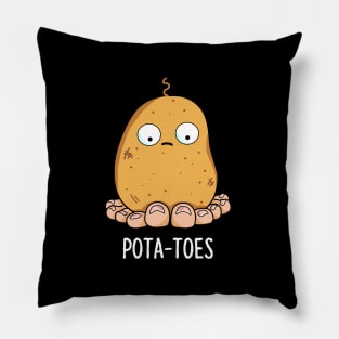 Potatoes Cute Potato With Toes Pun Pillow