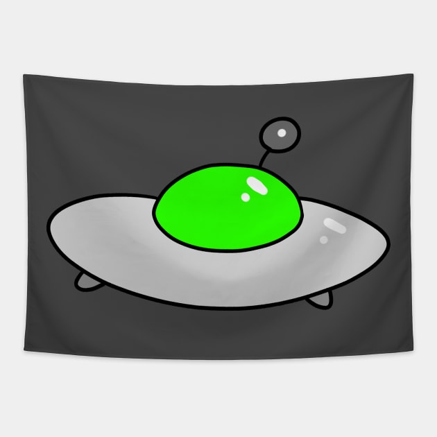 UFO Flying Saucer Tapestry by saradaboru