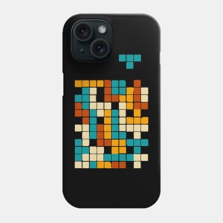 tetris blocks falling Phone Case