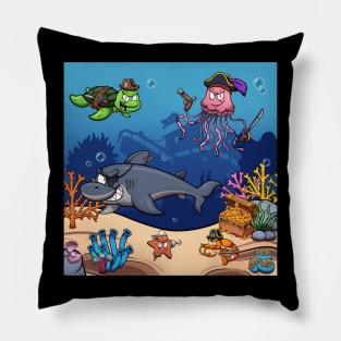 Pirate Sea Creatures Pillow