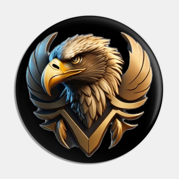 eagle logo Pin by AOAOCreation