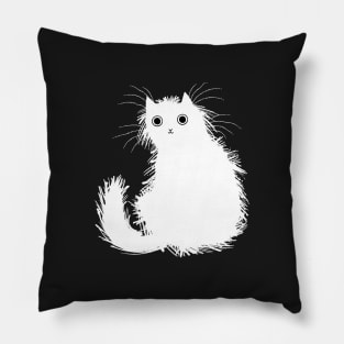 Moggy (No.1) white version Pillow