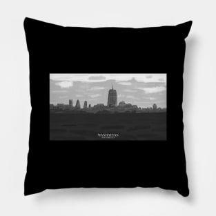 New York City Manhattan Pillow