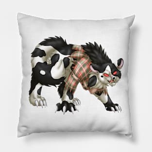 WereCat: Black Bicolor Pillow