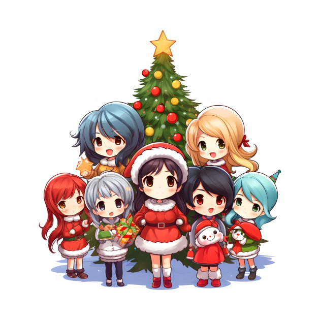 Christmas With Your Favorite Anime by ragil_studio