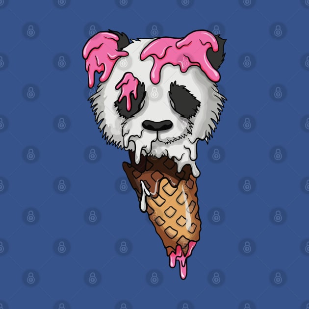 Panda Ice cream by Gofart