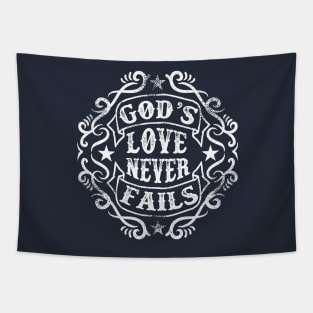 God´s love never fails Tapestry