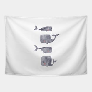 Gray Baby whales Tapestry